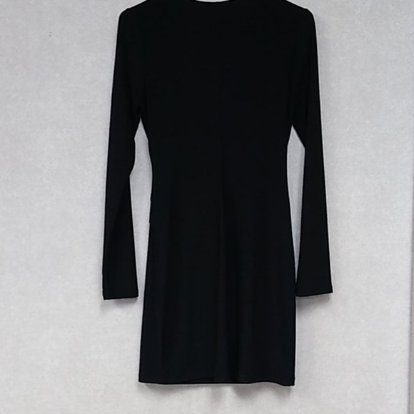 Forever 21, black bodycon dress, large - Picture 3 of 4